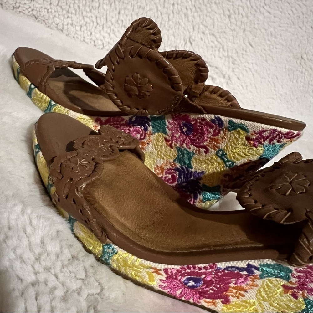 Jack Rogers Livvy embroidered wedges - Picture 7 of 9